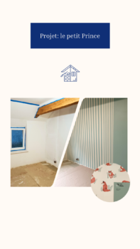 travaux - avant et après - maison ancienne - chambre avec poutre - Bayeux